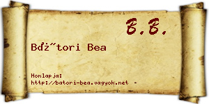 Bátori Bea névjegykártya